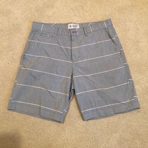 Striped men’s board shorts